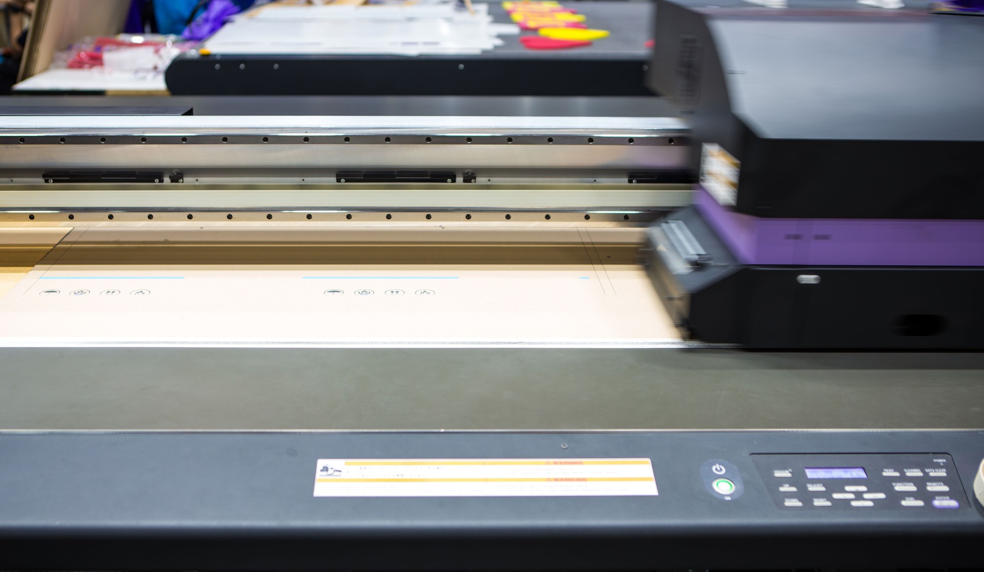 Flatbed UV LED Inkjet Printer.
